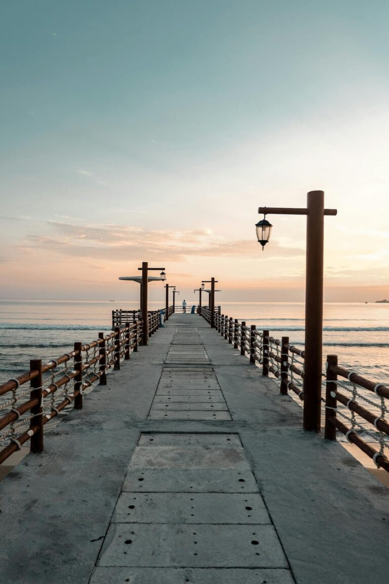 Blue Sky over a Dock